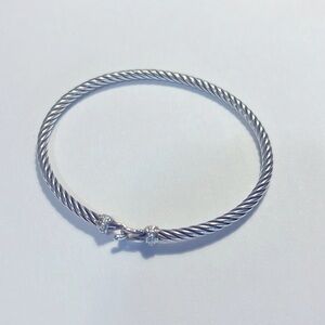 David Yurman cable buckle bracelet with diamonds